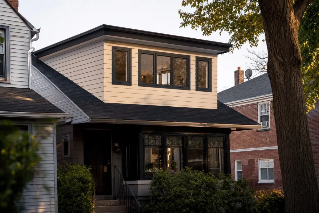 Shed dormer addition in Queens, NY by CityCore Builders
