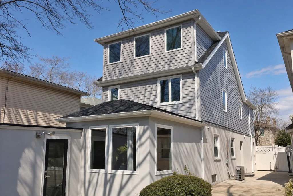 Queens house with a dormer addition