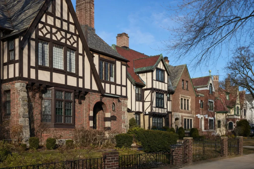 Historic Queens district row houses