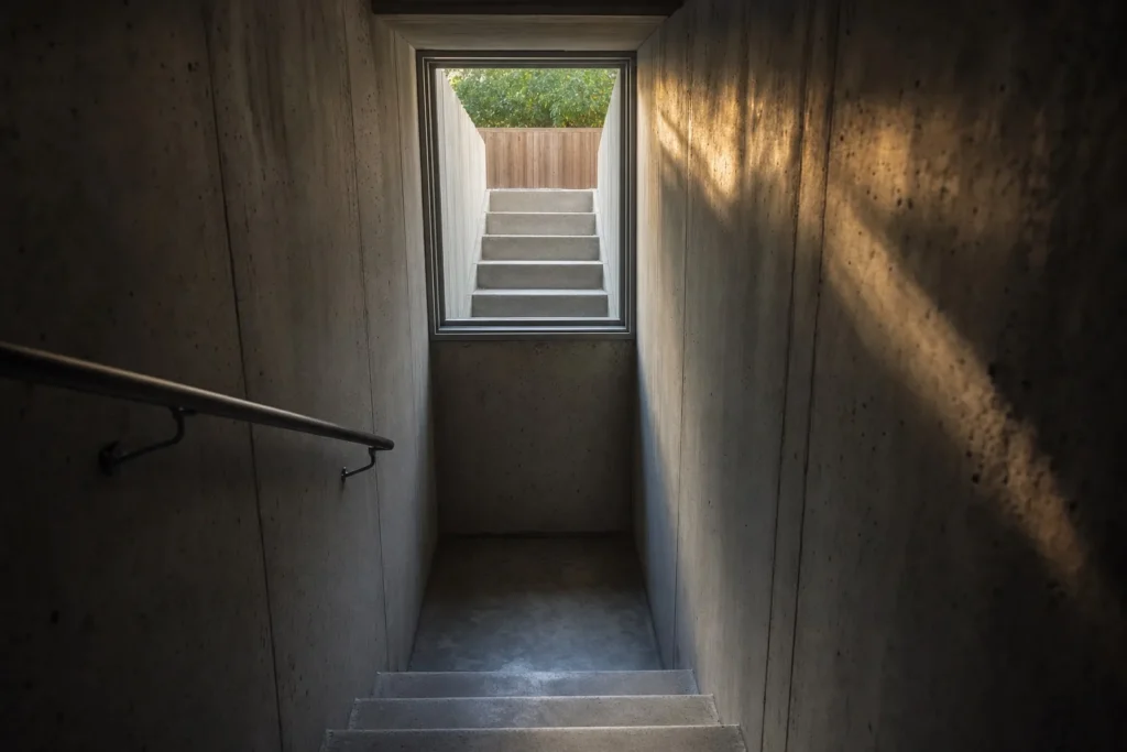 Egress during a Queens renovation by CityCore Builders