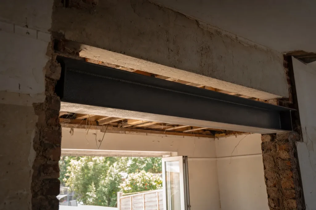 Structural during a Queens renovation by CityCore Builders