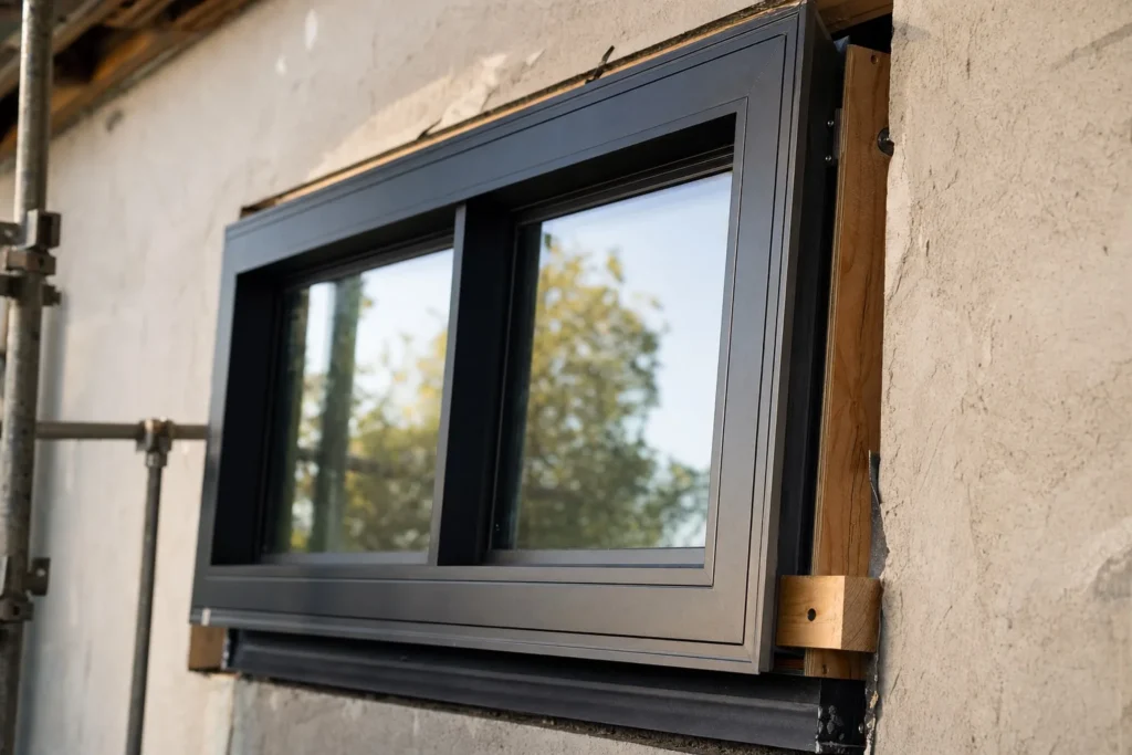 Windows during a Queens renovation by CityCore Builders